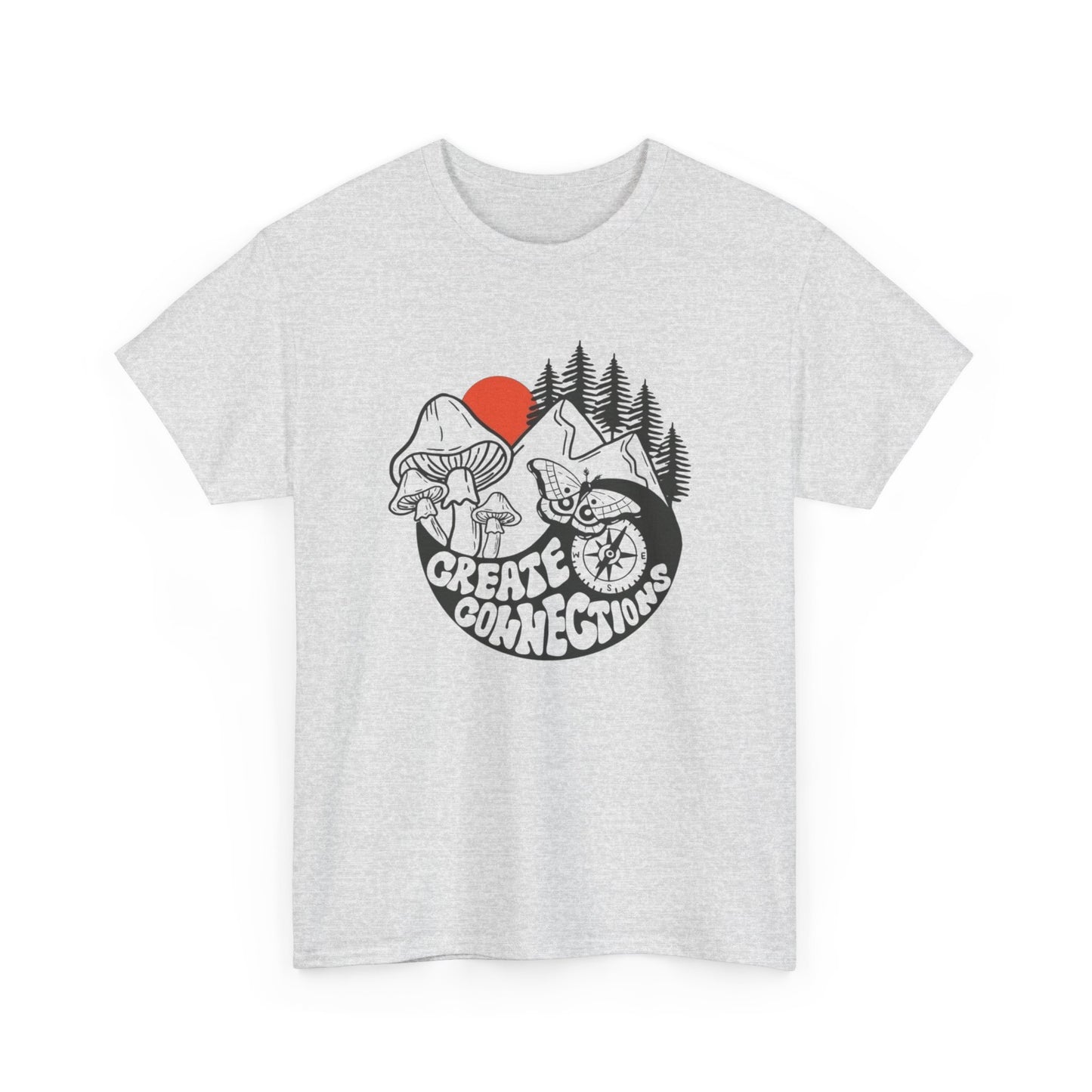 Create Connections Graphic T Shirt Unisex Heavy Cotton Tee