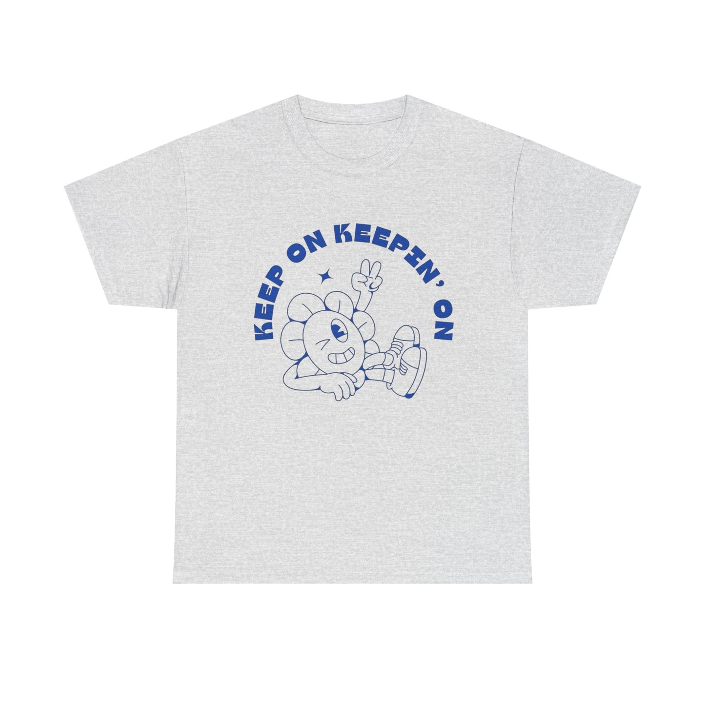 Keep On Truckin On Graphic T Shirt Unisex Heavy Cotton Tee