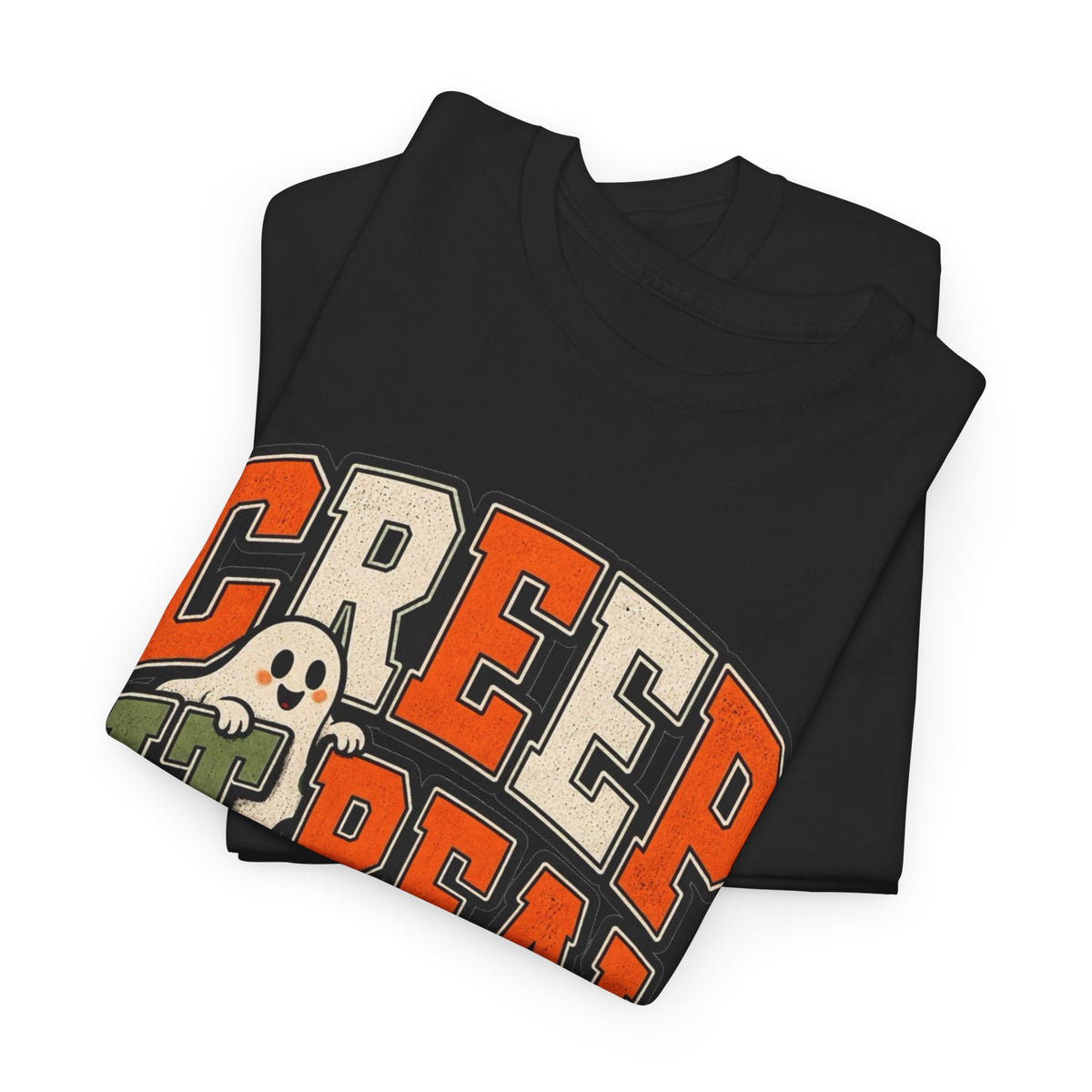 Creep It Real Ghost Graphic T-Shirt Men's Graphic Tee