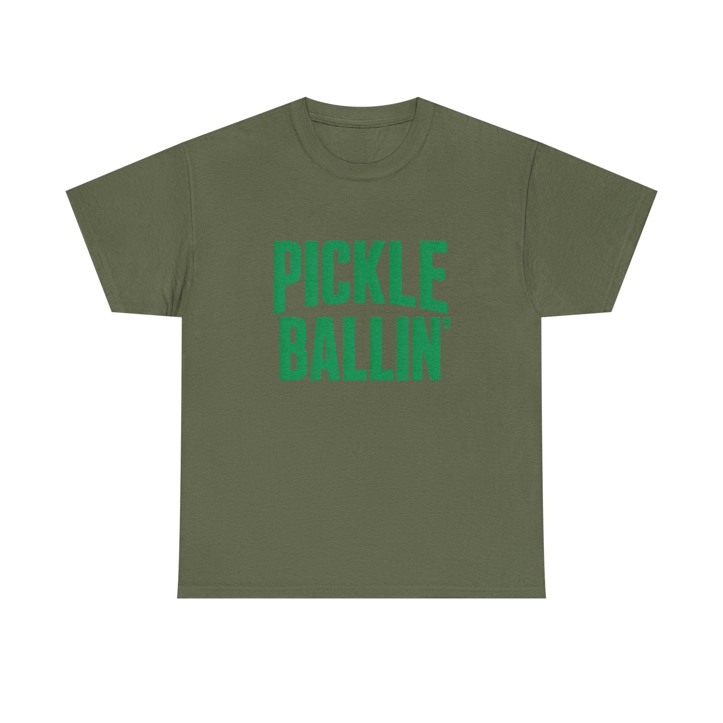 Pickle Ballin Retro Graphic T Shirt Heavy Cotton Tee