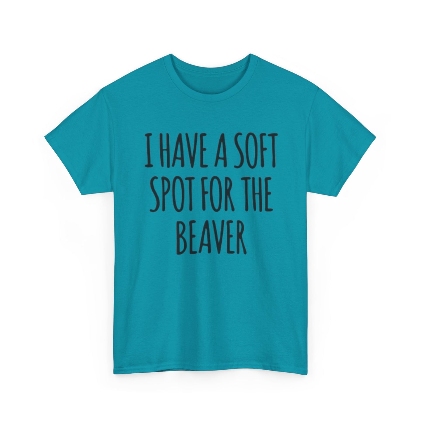 Soft Spot For The Beaver T Shirt Funny Sex Graphic Jokes Unisex Heavy Cotton Tee