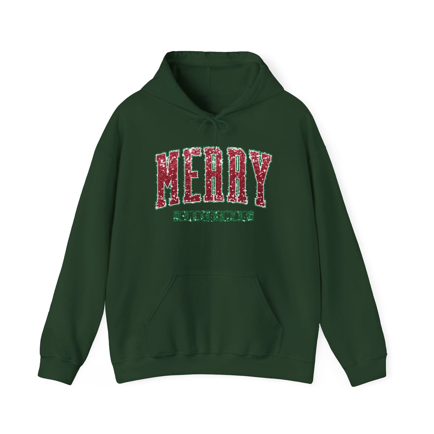 Merry Christmas Festive Graphic Hoodie Unisex Heavy Blend™ Hooded Sweatshirt NEW