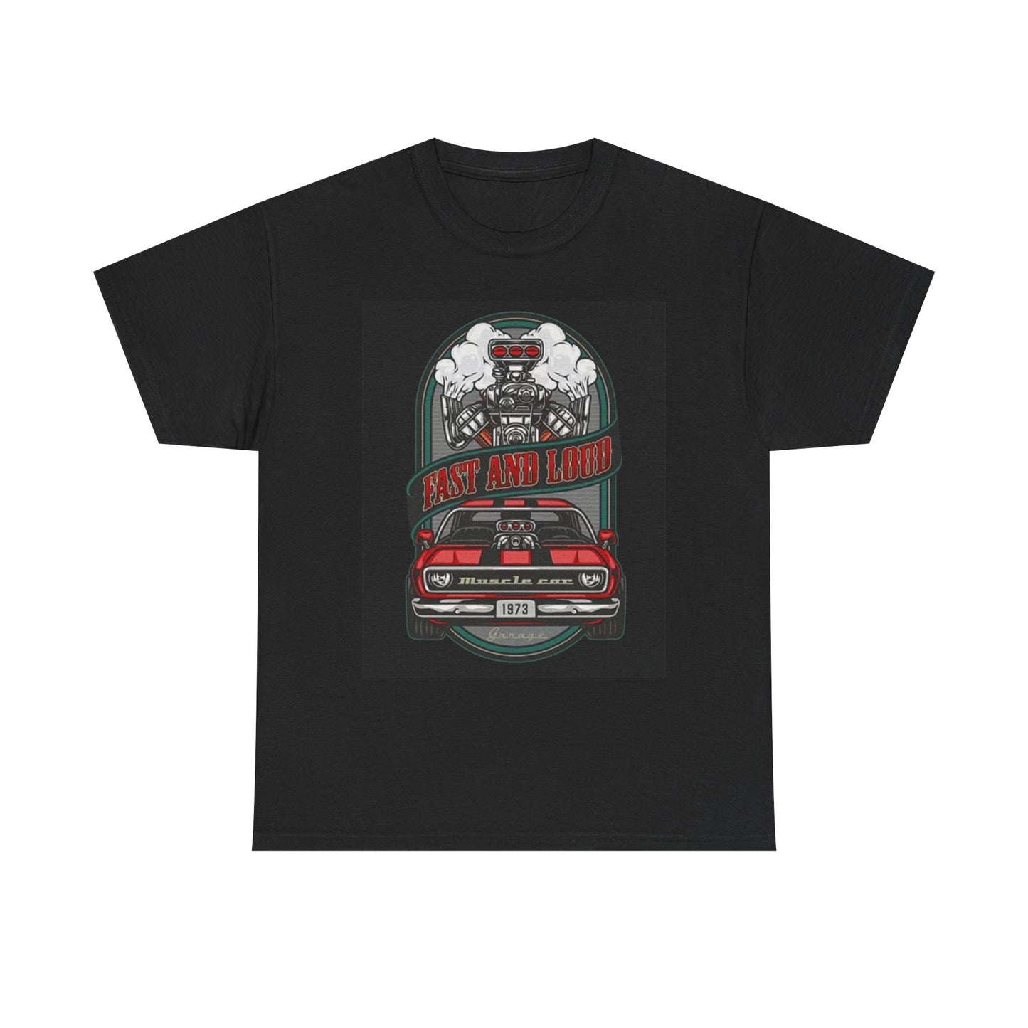 Fast And Loud Graphic T Shirt Vintage Muscle Cars Unisex Heavy Cotton Tee