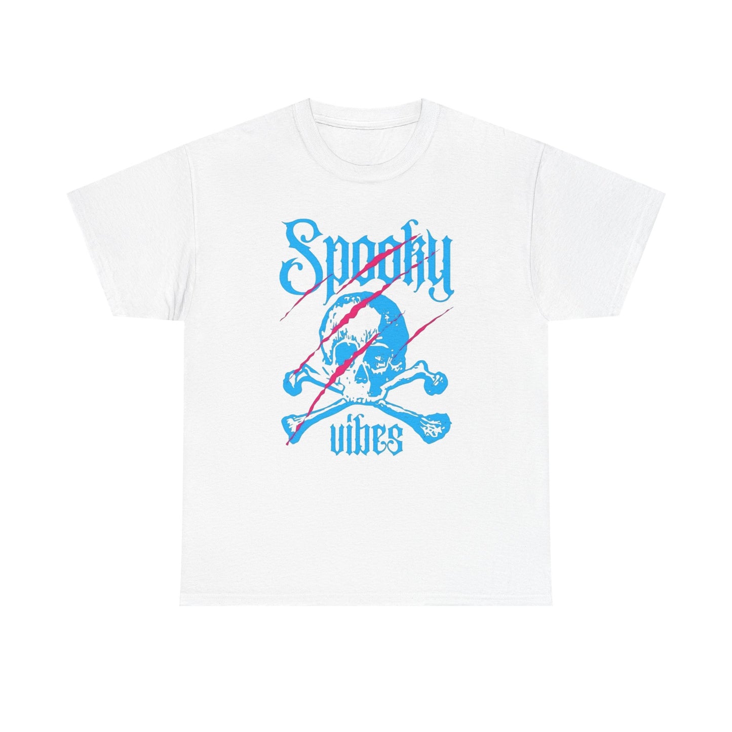 Spooky Vibes Graphic T Shirt NEW Unisex Heavy Cotton Tee