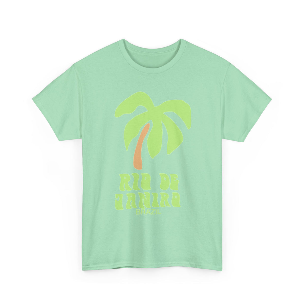 Rio De Janeiro Graphic T Shirt Men's Brazil Retro Heavy Cotton Tee