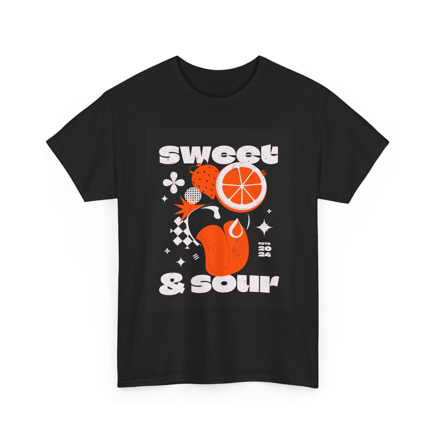 Sweet And Sour Graphic T Shirt Unisex Heavy Cotton Tee