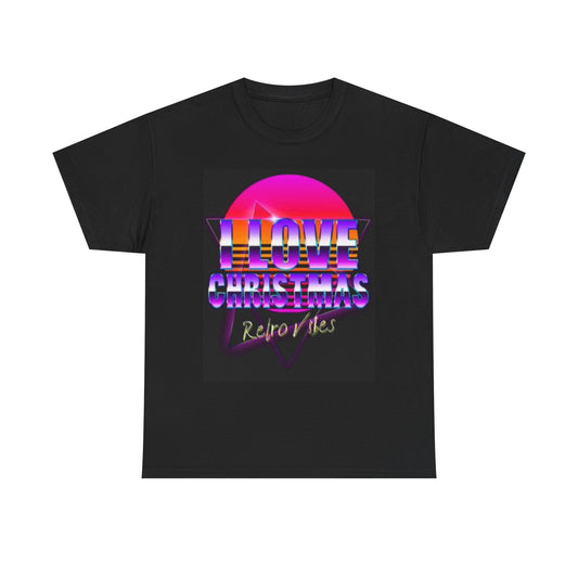 I love Christmas Funny Graphic T Shirt Unisex Heavy Cotton Tee