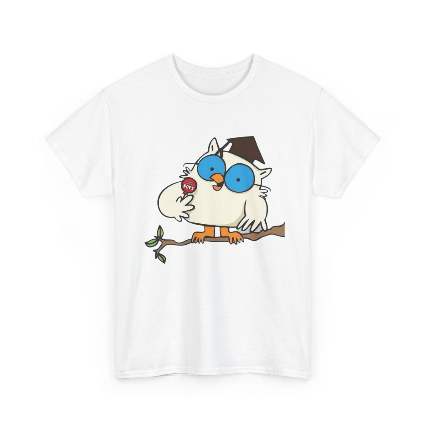 Tootsie Pop Owl Vintage Graphic T Shirt NEW S-5XL Unisex Heavy Cotton Tee