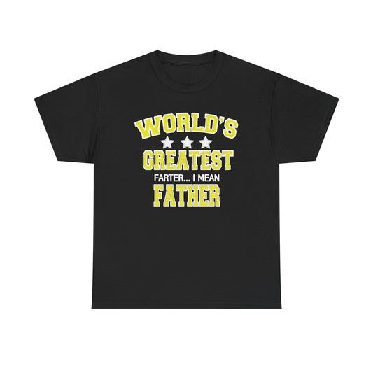 Worlds Greatest Farter Father Dad Funny Graphic T Shirt NEW ADULT