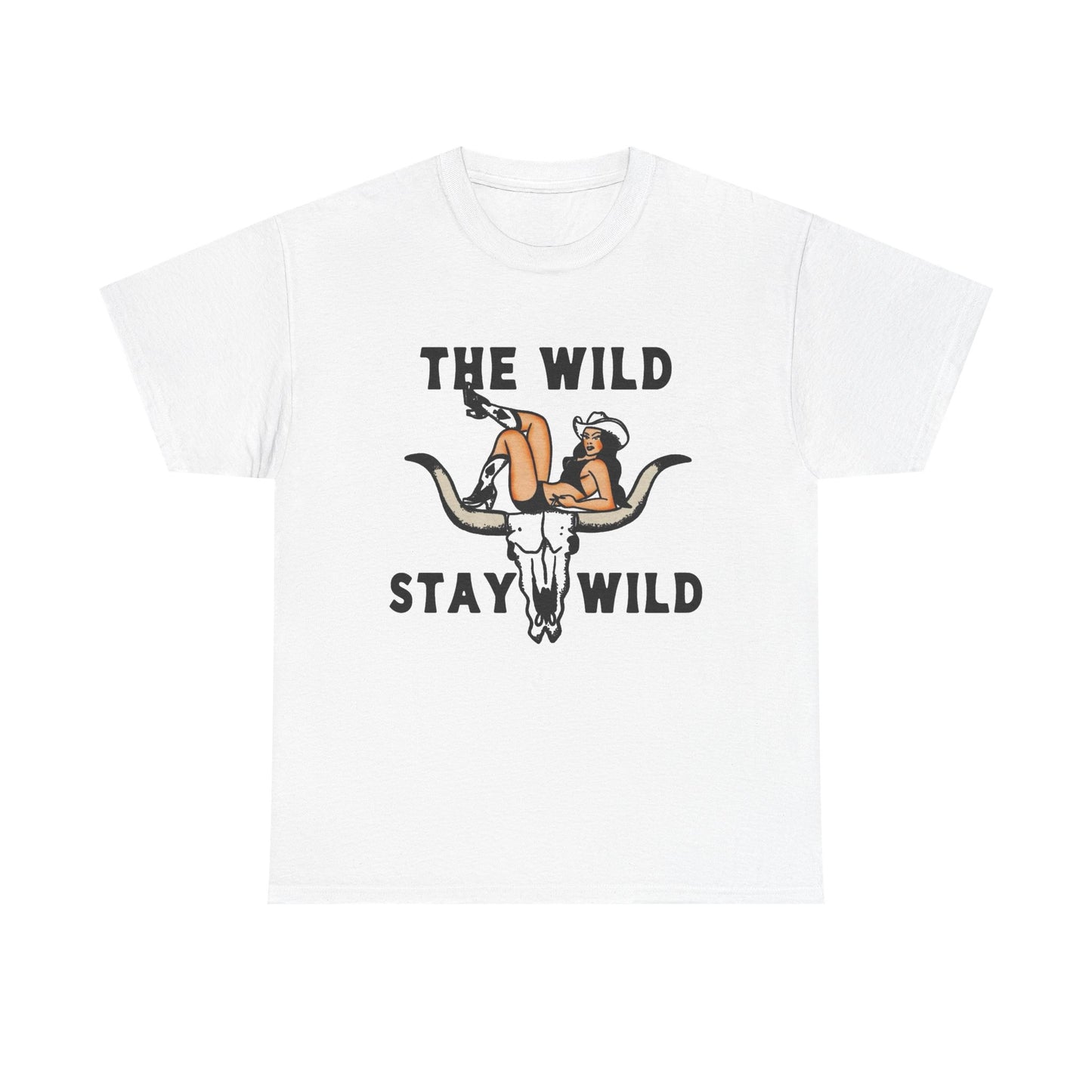 The Wild Stay Wild Graphic T Shirt Unisex Heavy Cotton Tee GIFT NEW