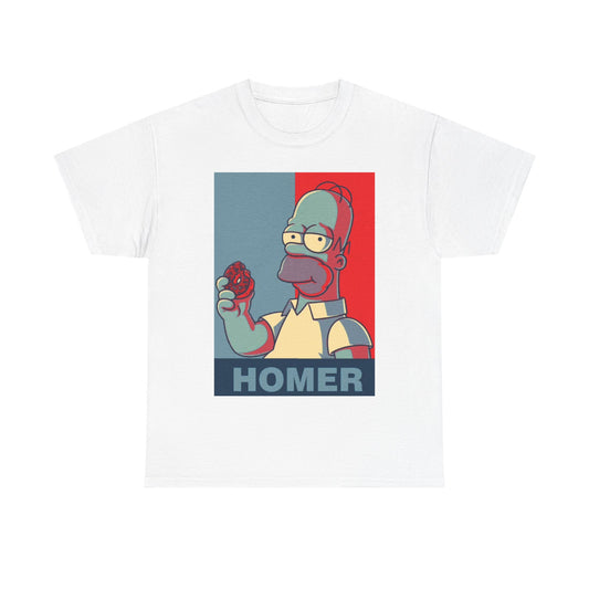 Homer Simpson Tshirt Vintage Donut Graphic Gaming Unisex Heavy Cotton Tee