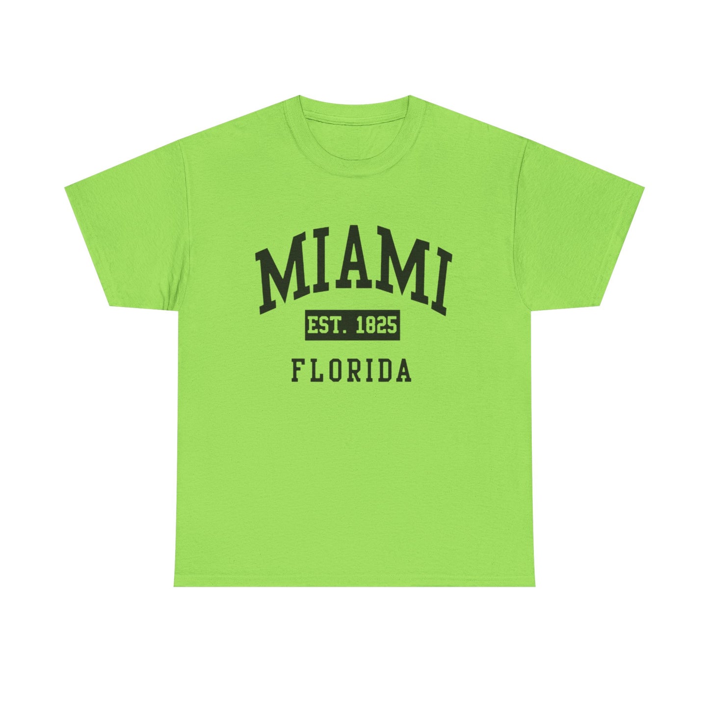 Miami Vintage Graphic T Shirt NEW Unisex Heavy Cotton Tee