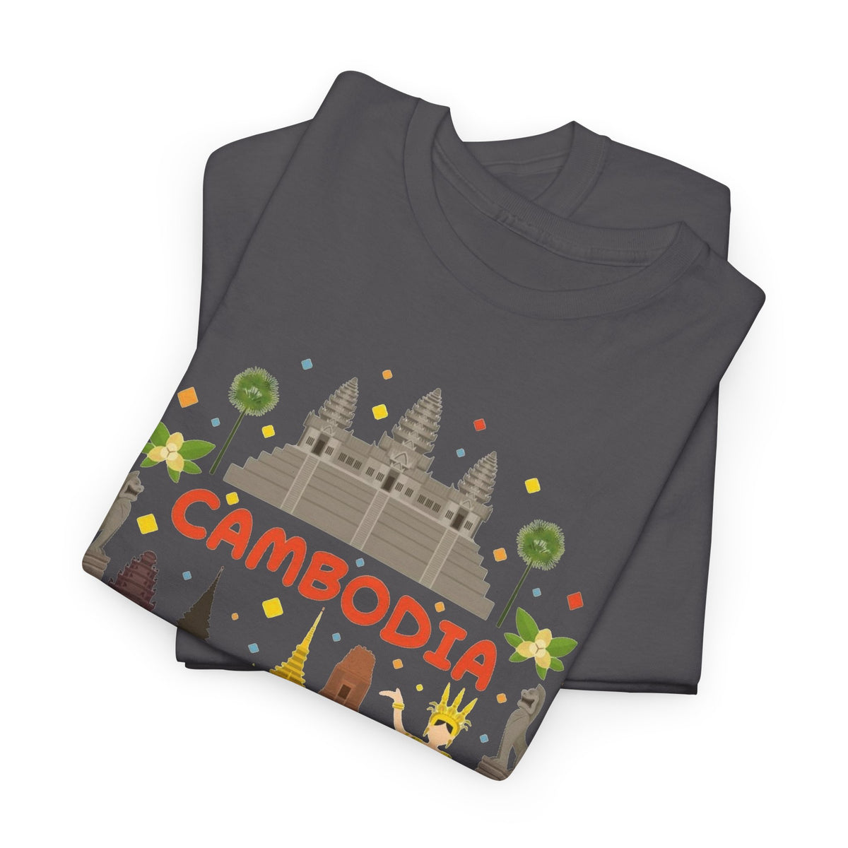 Cambodia Angkor Wat Temple Graphic T-Shirt Men's Graphic Tee