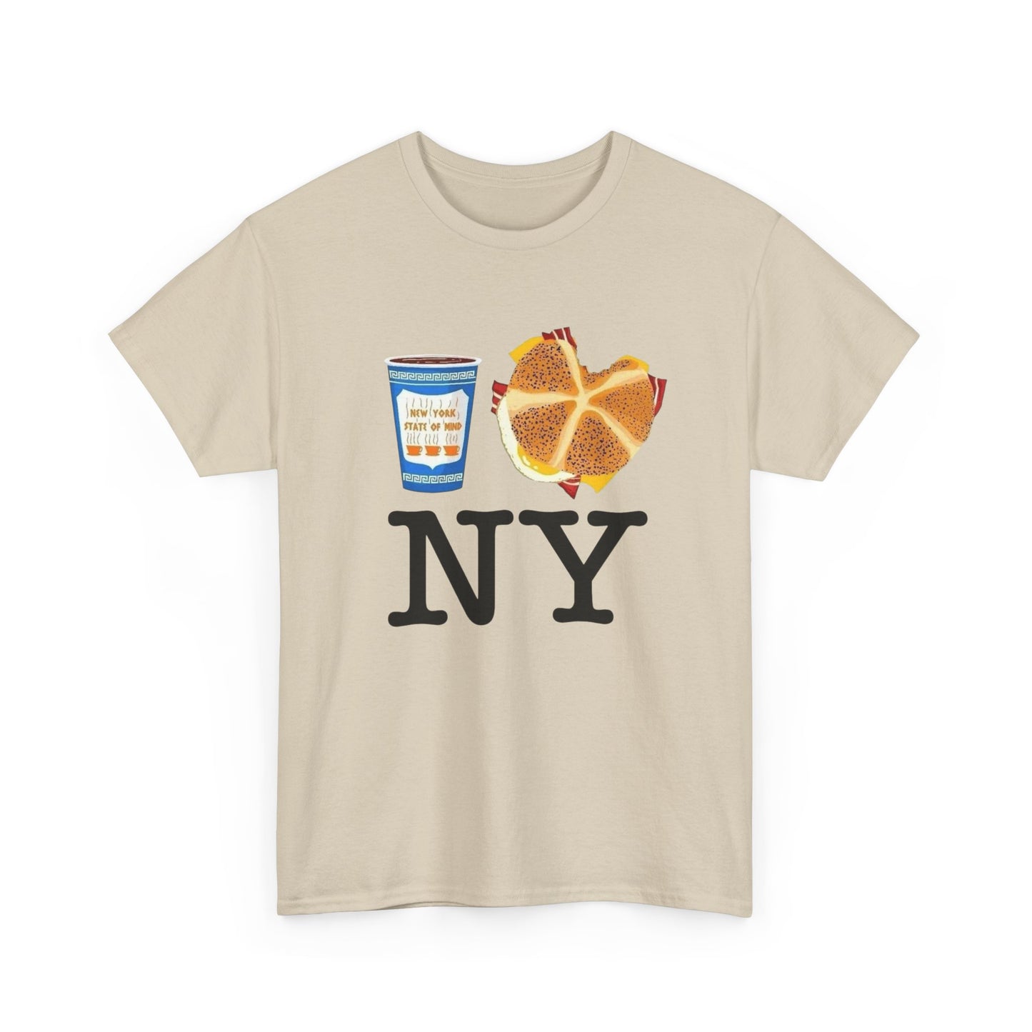 I Love New York Bodega Breakfast Graphic T Shirt Unisex NEW Heavy Cotton Tee