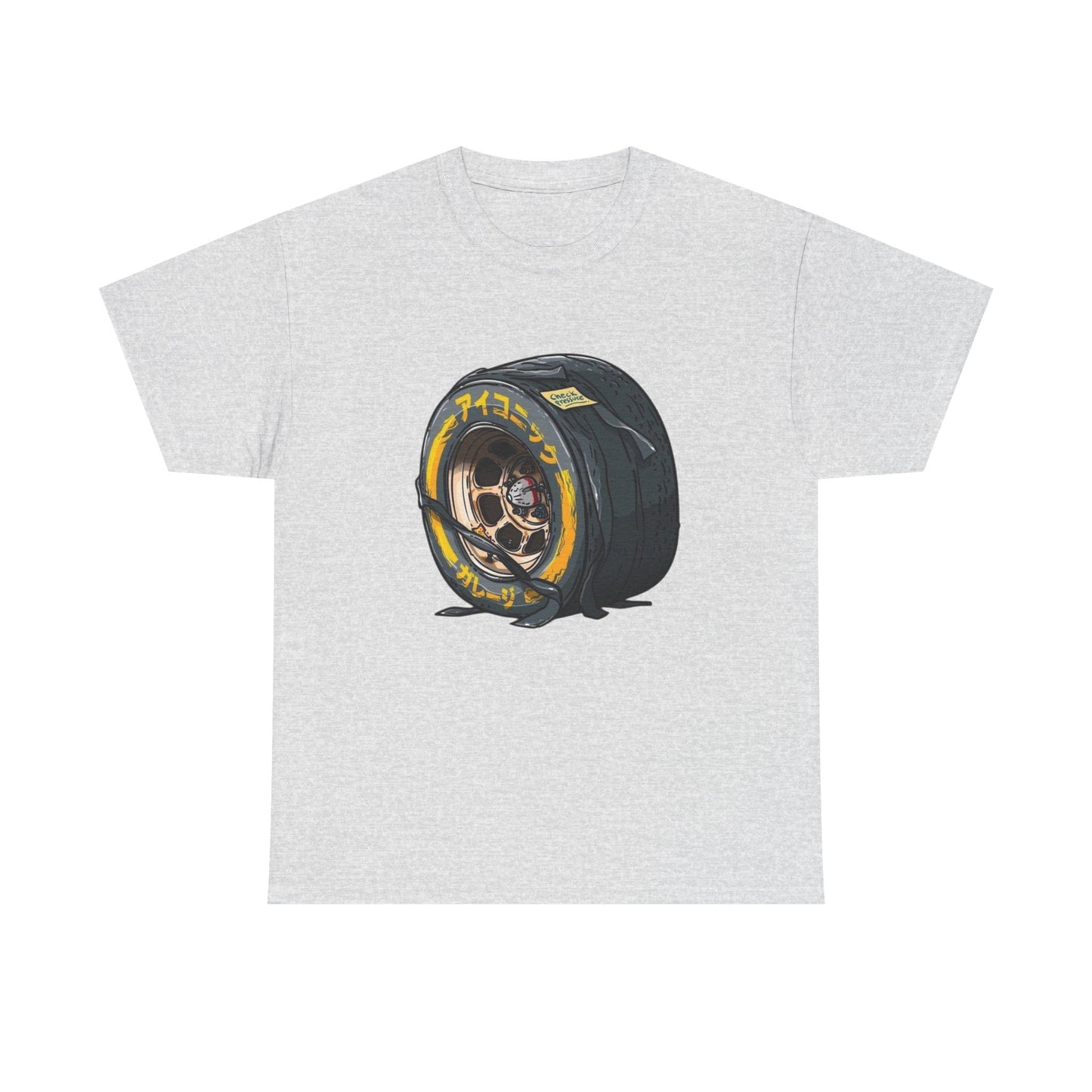 JDM Drifting Tire Cartoon Cars Graphic T Shirt Unisex Gift New AMERICAN VINTAGE