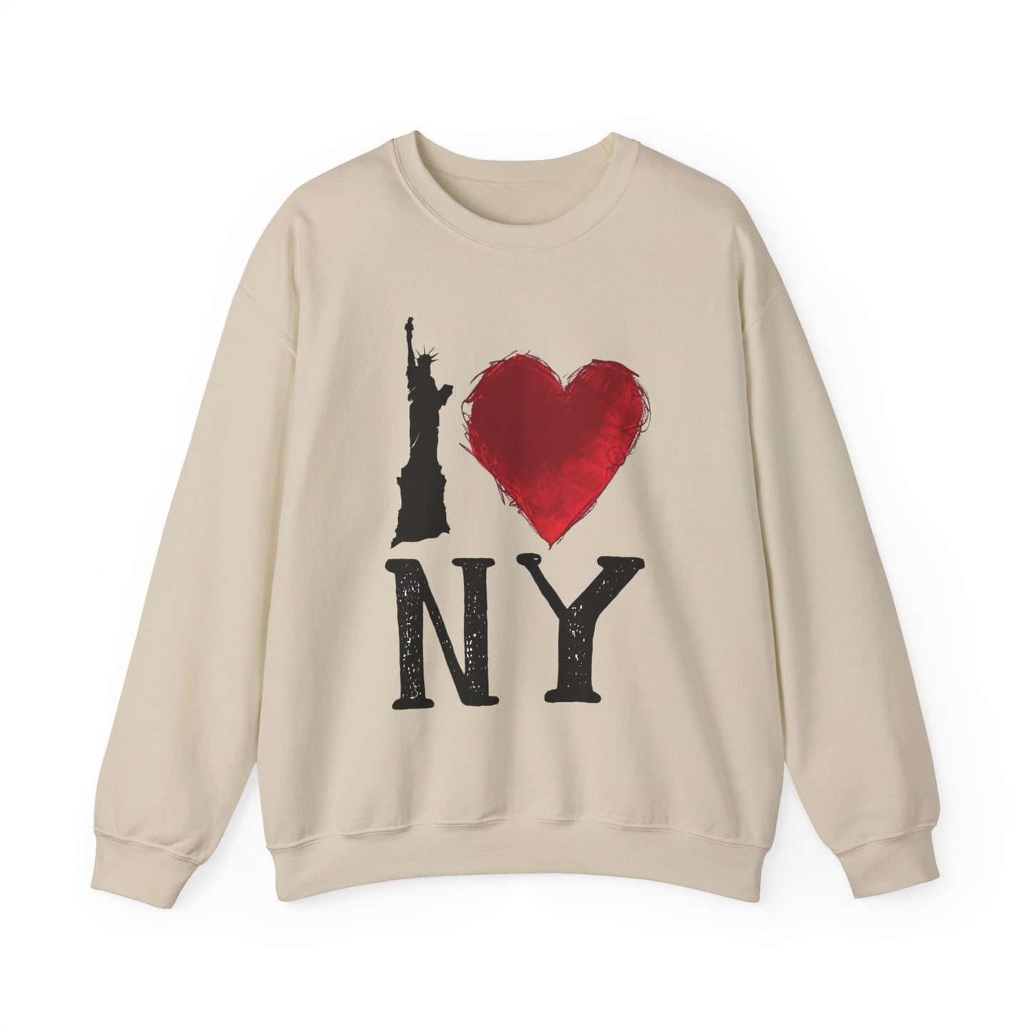 I Love NY Graphic Sweater NEW Unisex Heavy Blend™ Crewneck Sweatshirt