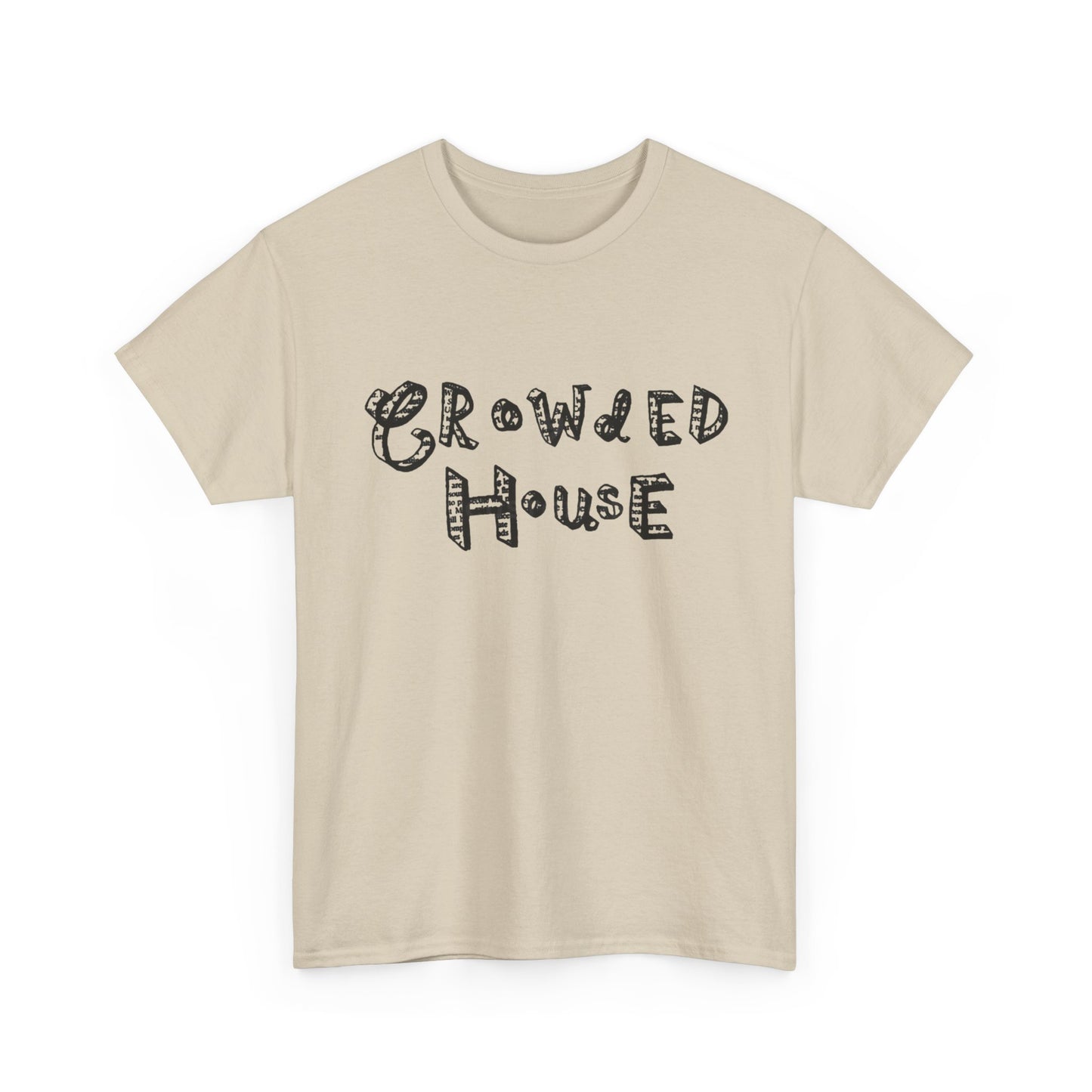Crowded House Retro Graphic T Shirt NEW Unisex Heavy Cotton Tee