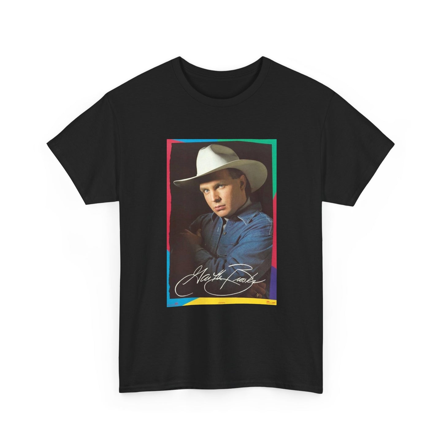 Garth Brooks Tshirt Retro Country Short Sleeve Unisex Heavy Cotton Tee New Merch