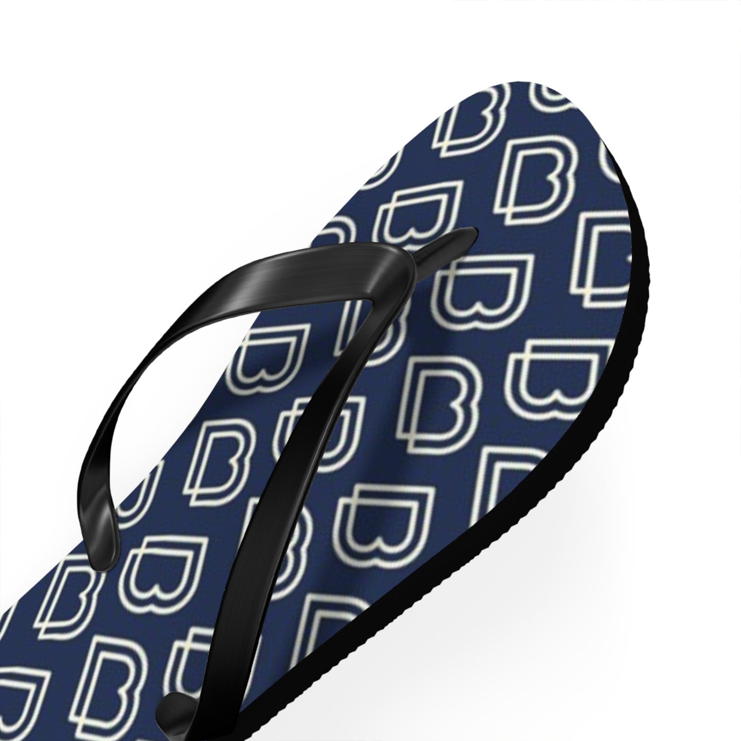 Blue Monogram Flip Flops, Sandals Slides, Summer Footwear, Brand New