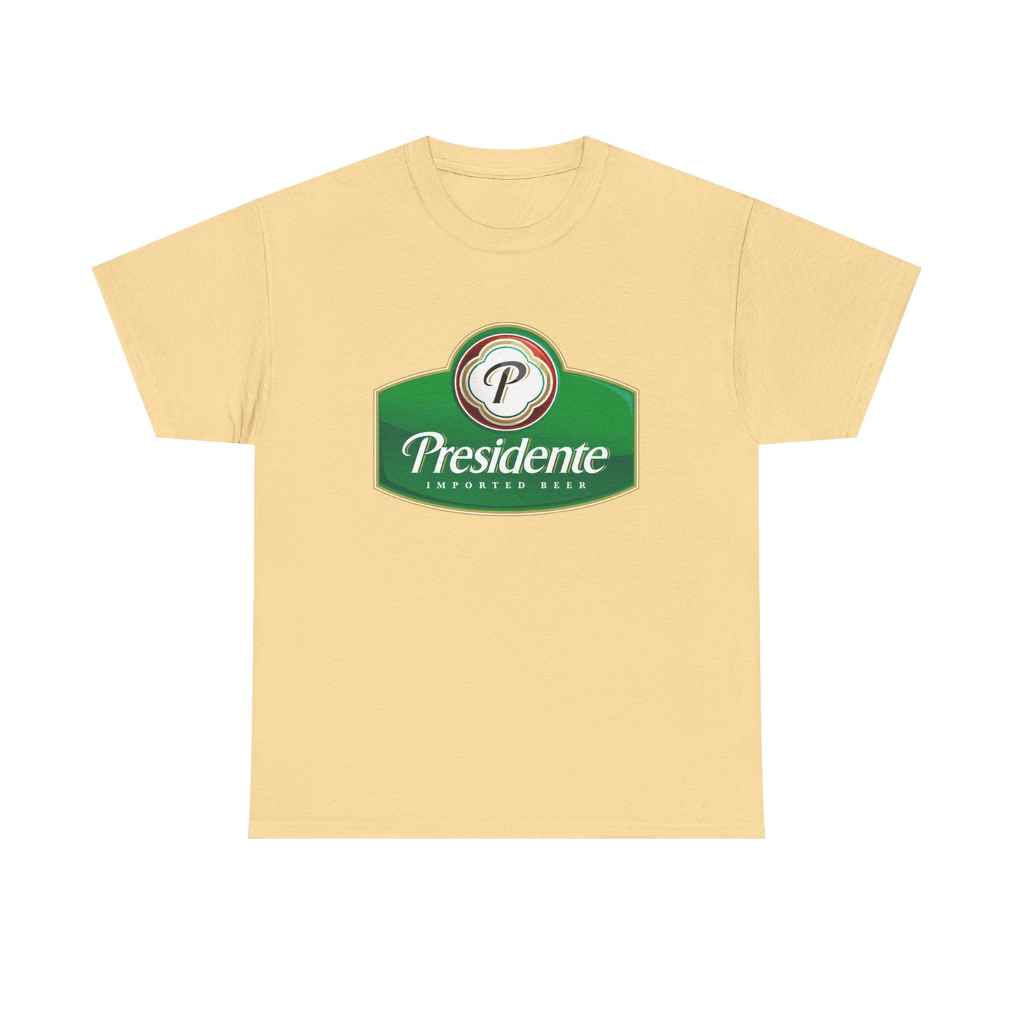 Presidente Beer Logo Shirt Retro Poster Unisex Heavy Cotton Tee