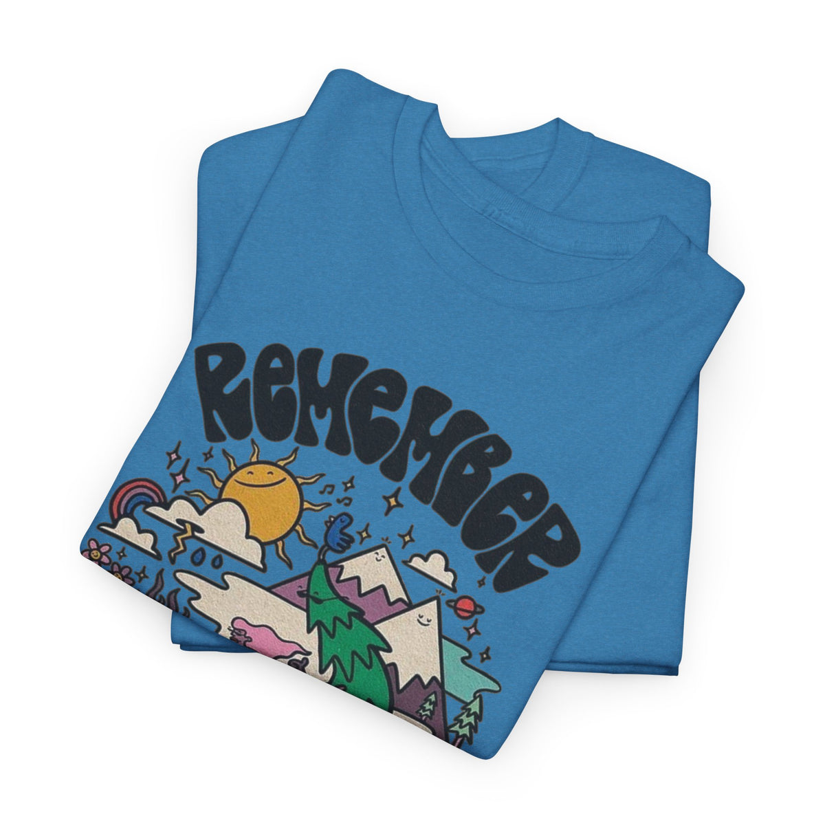 Remember Your Not Alone Graphic T Shirt Men's Art Heavy Cotton Tee