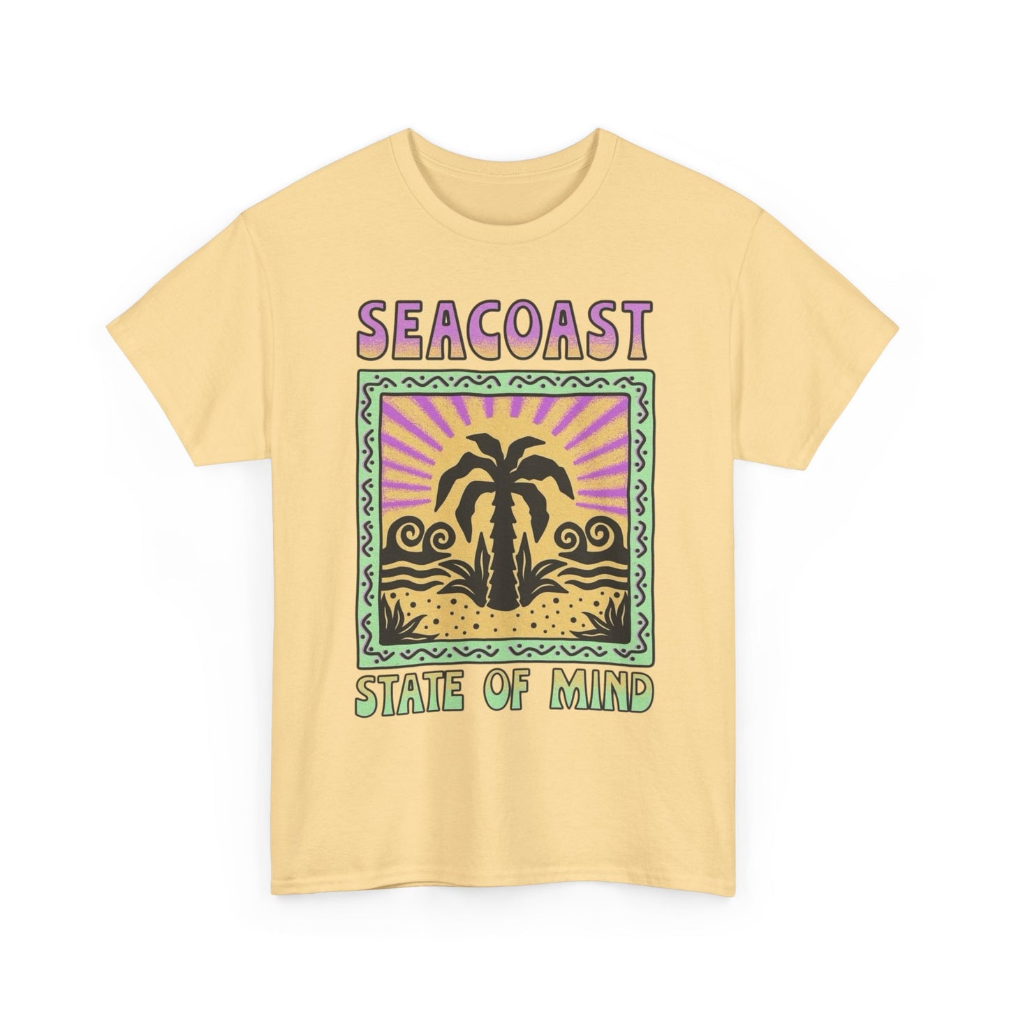 Seacoast State Of Mind Graphic T Shirt NEW Adult Regular Heavy Cotton Tee