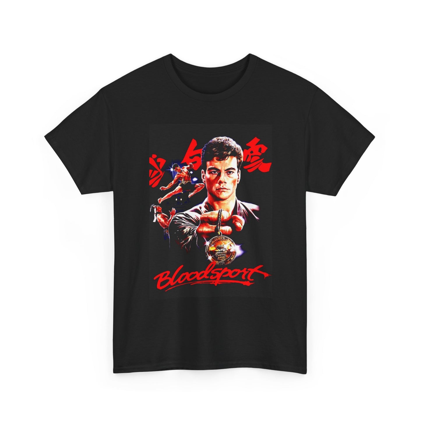 Bloodsport Graphic T Shirt Vintage Movie Poster Retro 90s Unisex Heavy Cotton