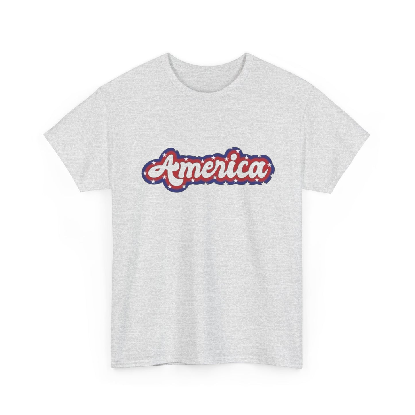 America 70's Retro USA Graphic T Shirt Unisex NEW Heavy Cotton Tee