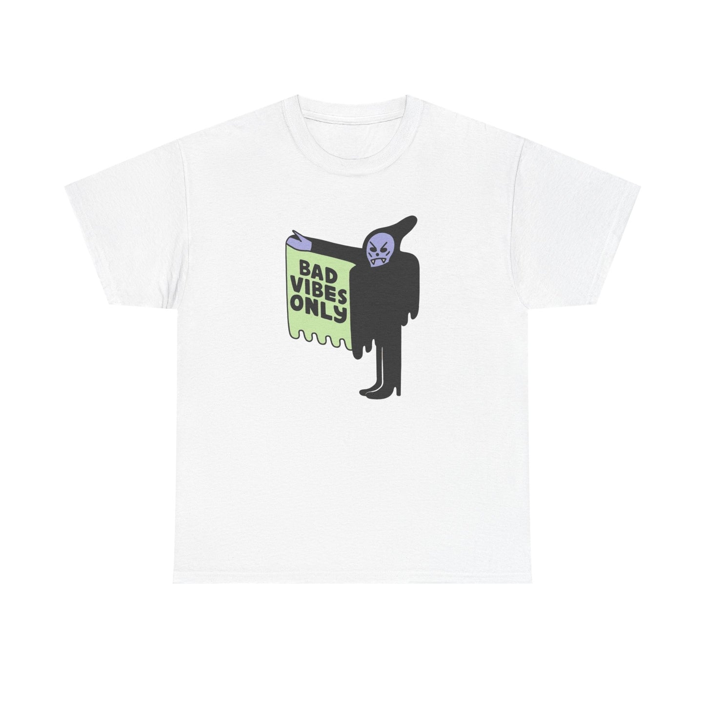 Bad Vibes Only Graphic T Shirt NEW Adult Tee