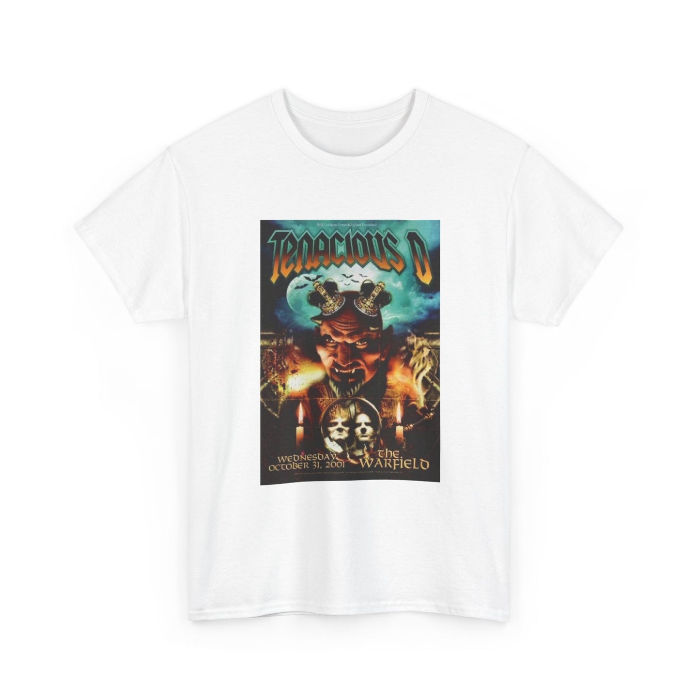 Tenacious D Tshirt Vintage Jack Black Poster Funny Rock Gods Unisex Heavy Comfy