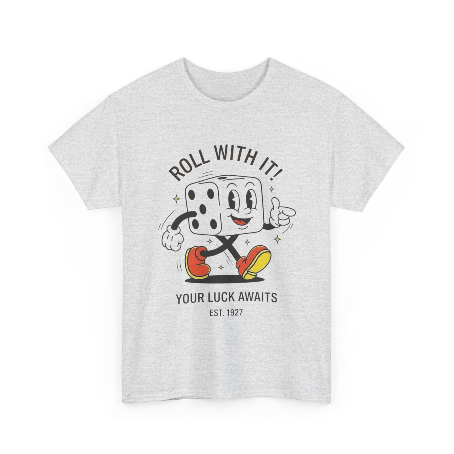 Roll With It Graphic T Shirt NEW GIFT Unisex Heavy Cotton Tee