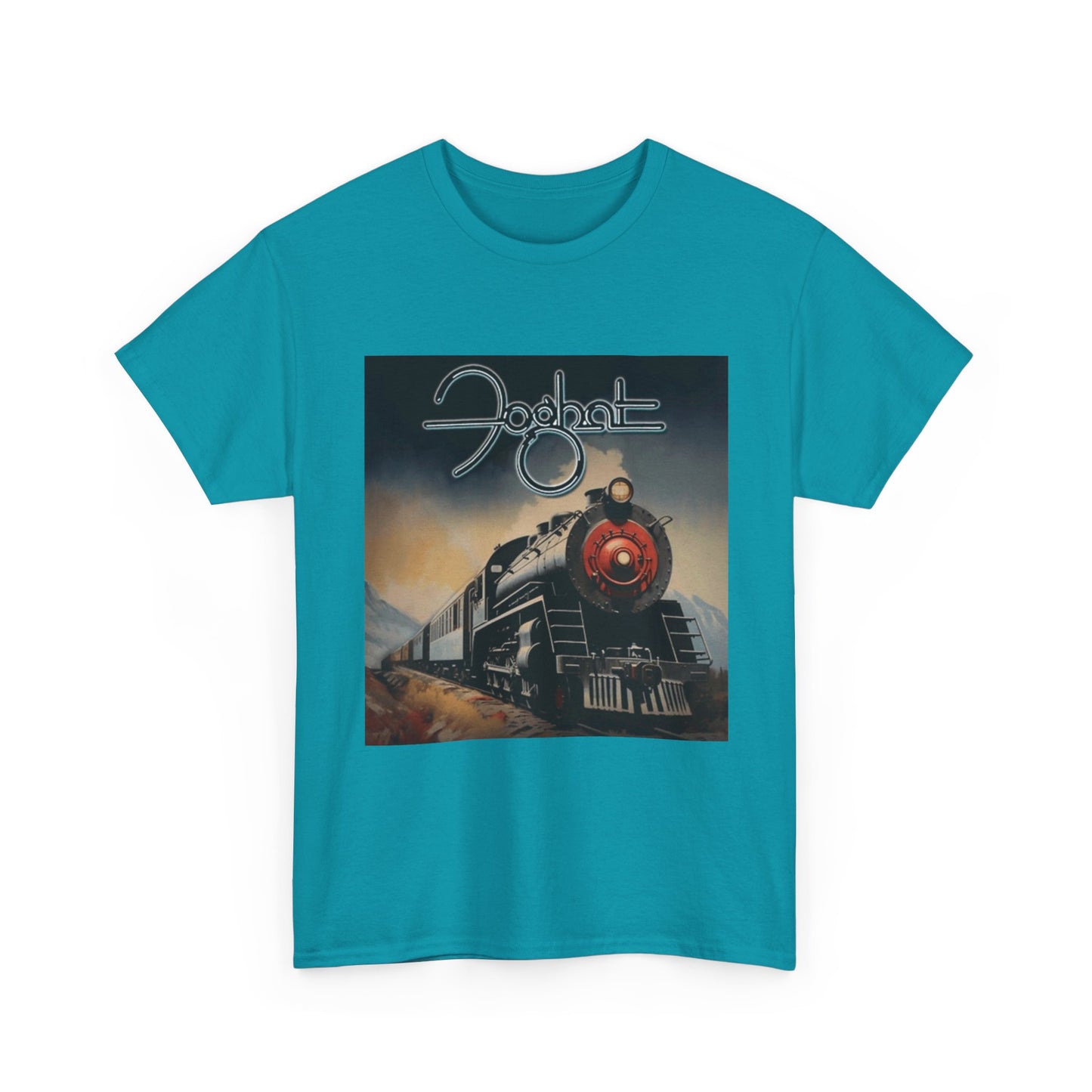 FogHat Tshirt Vintage Rock Poster Retro 70s Woodstock Unisex Heavy Cotton Tee q