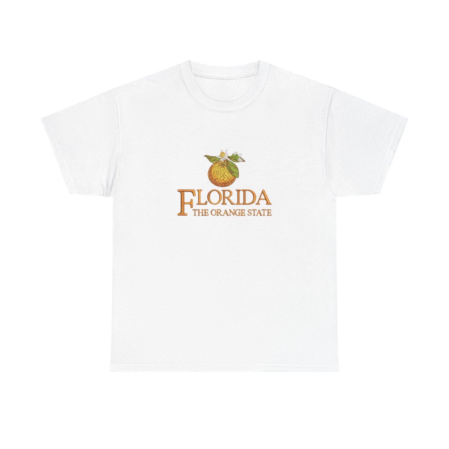 Florida The Orange State Graphic T Shirt NEW Unisex Heavy Cotton Tee