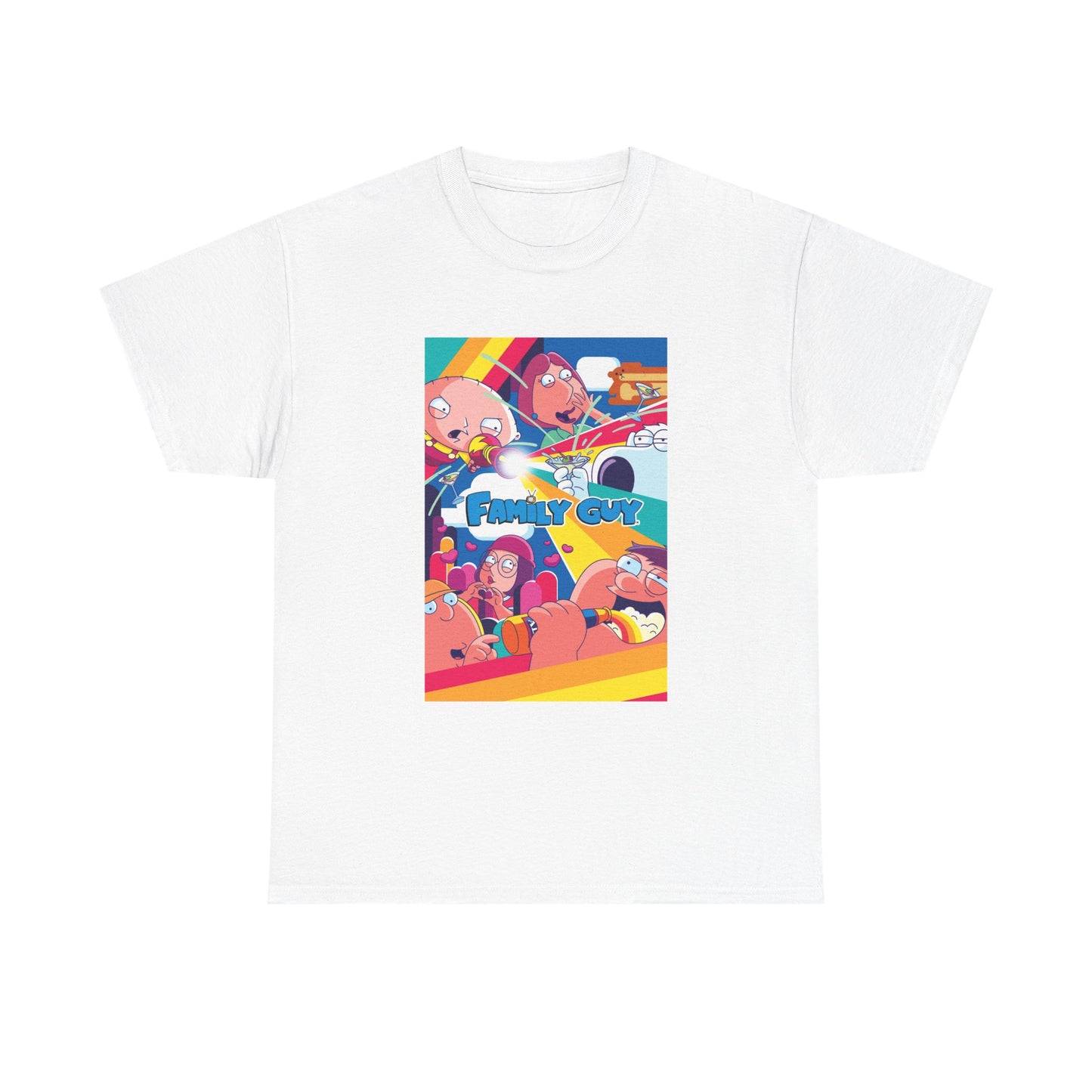 Family Guy Tshirt Funny Poster Full Cast Tv Series Unisex Heavy Cotton Tee
