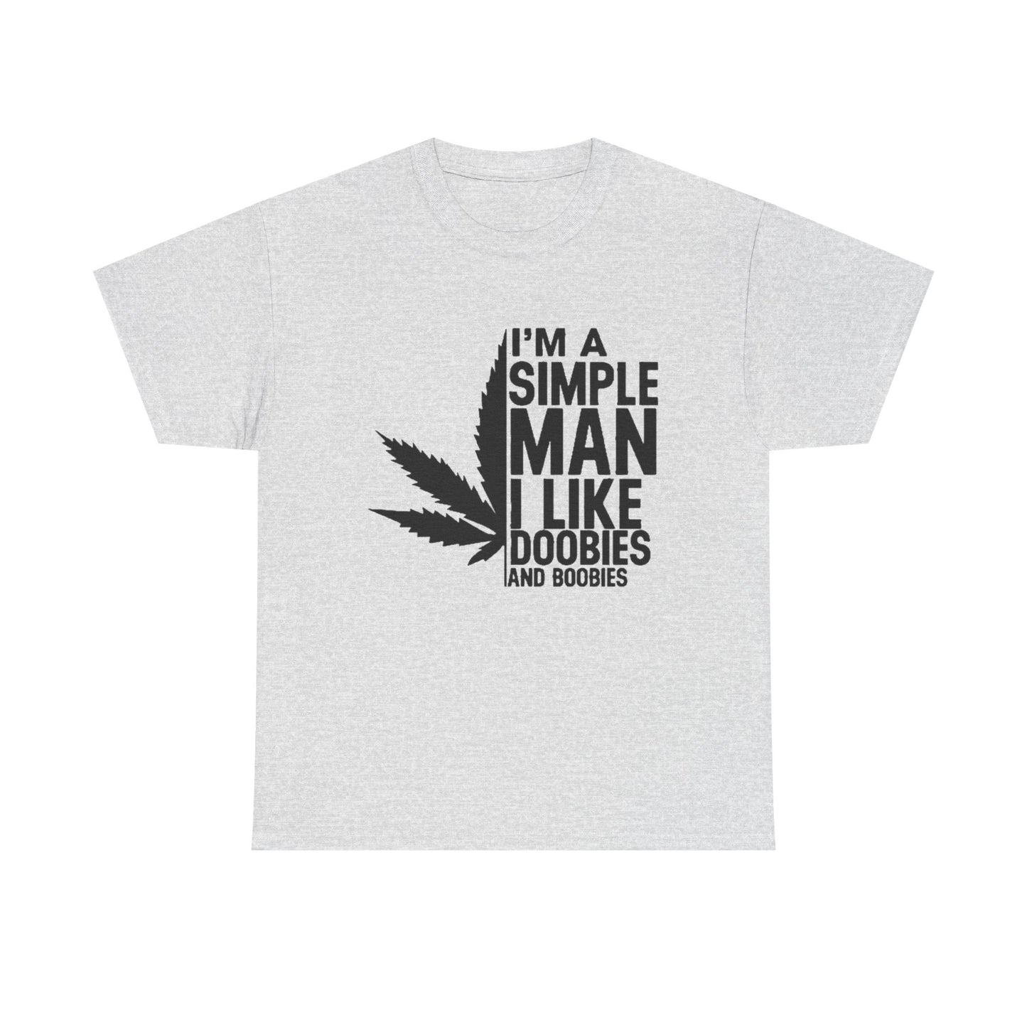 Doobies And Boobies Funny Weed T-Shirt Unisex Heavy Cotton Tee Gift New