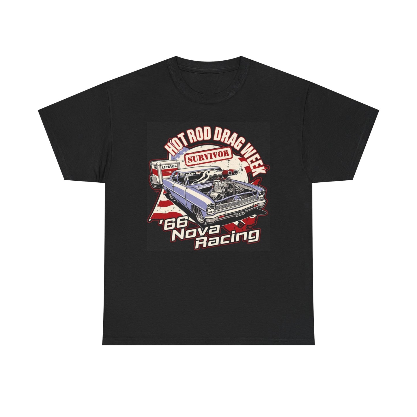 Retro Nova Muscle Car Show Cruise In Graphic T Shirt Unisex Heavy Cotton Tee