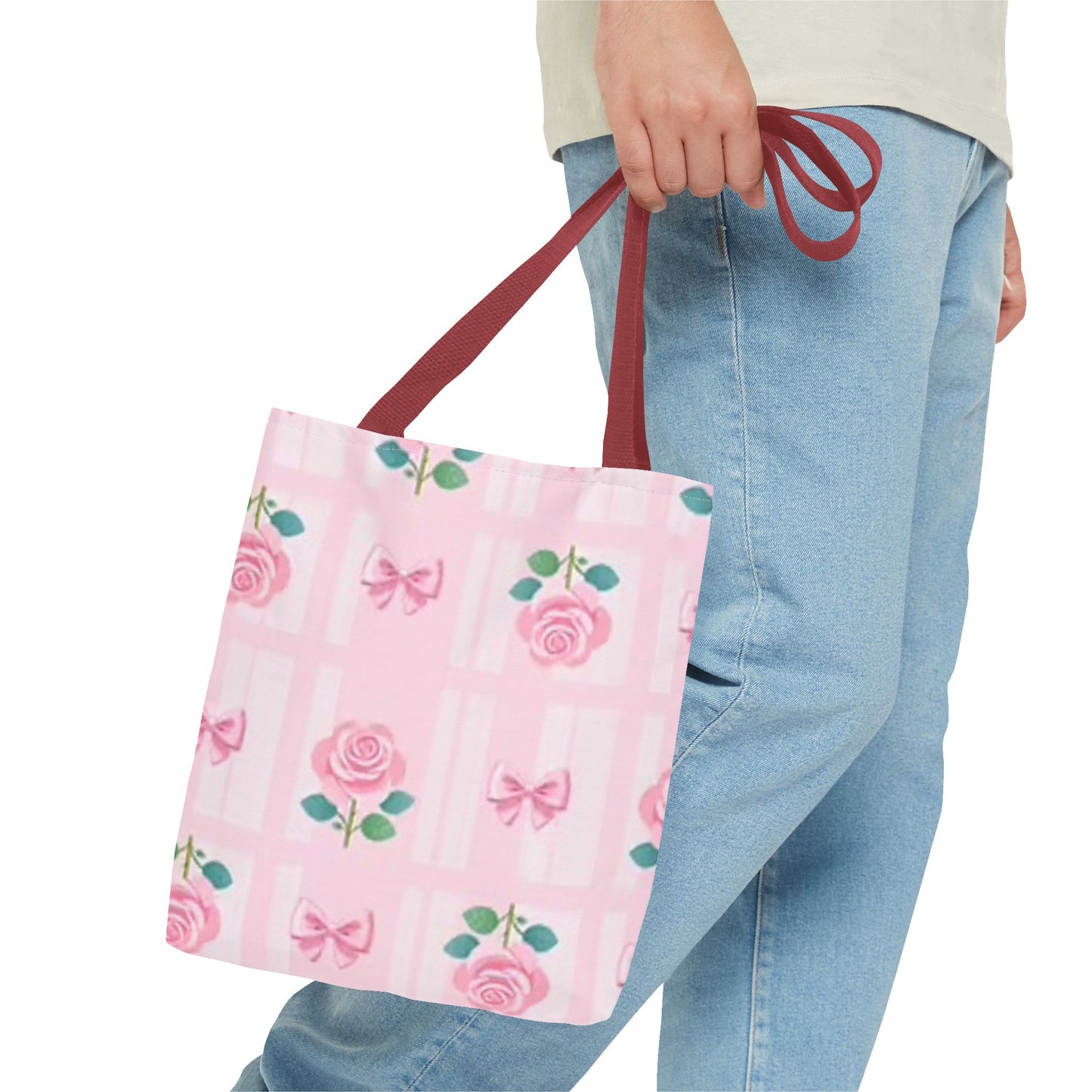 Pink Roses And Bows CUTE BRAND NEW Tote Bag (AOP)