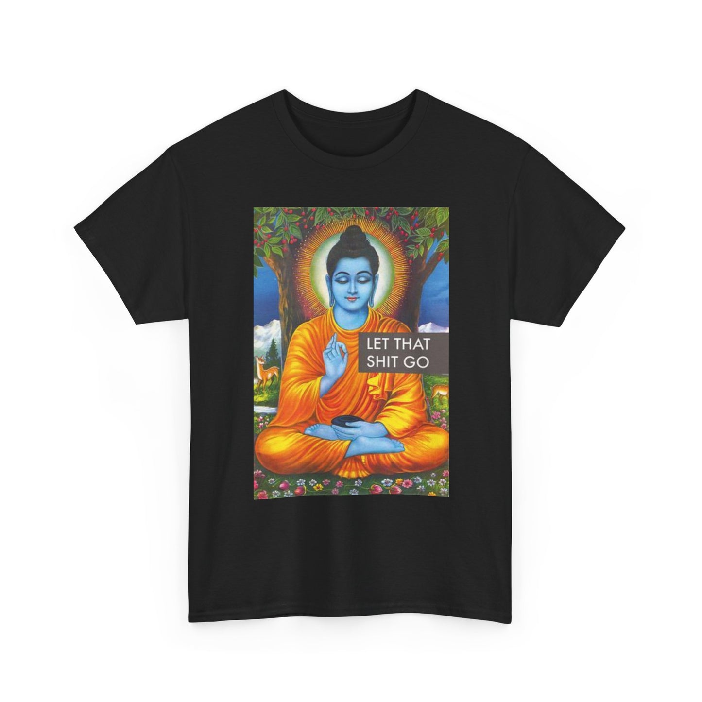 Let It Go Graphic T Shirt Funny Unisex Heavy Cotton Tee