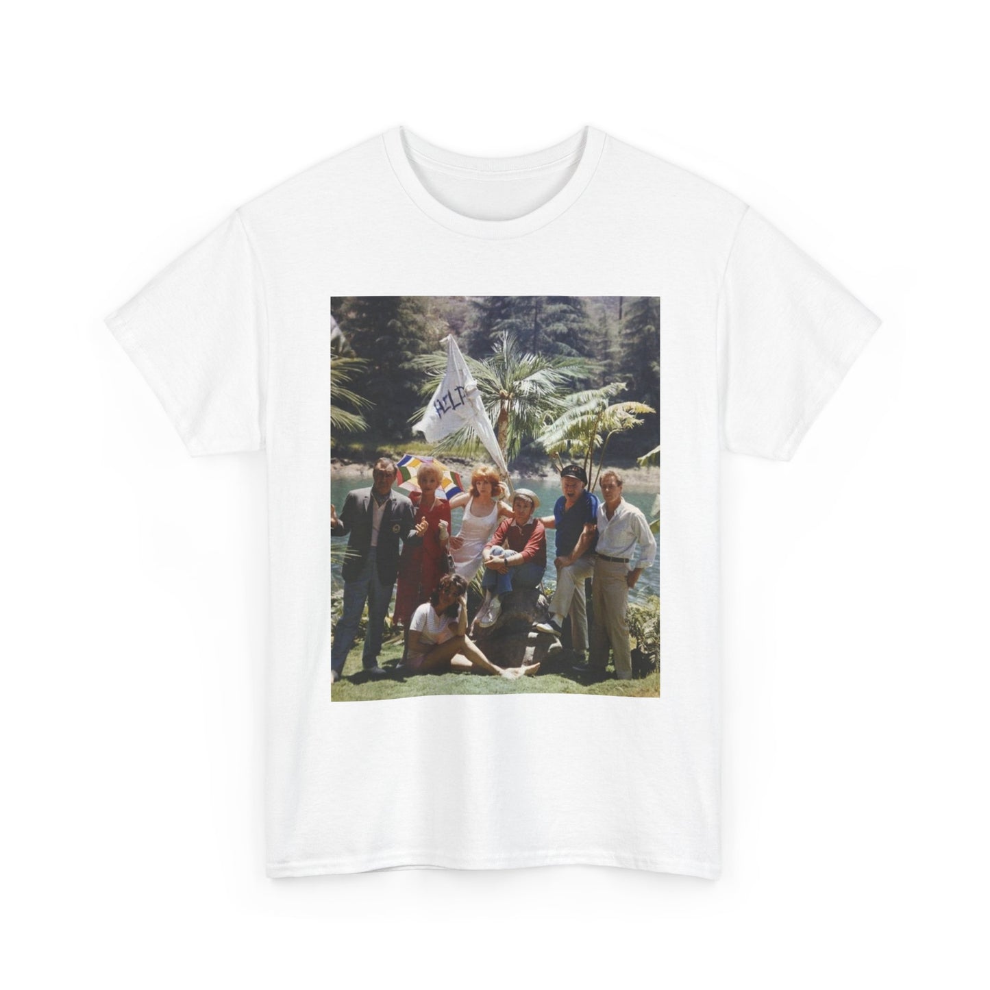 Gilligan's Island Cast Graphic T Shirt Vintage Tv Series Unisex Heavy Cotton Tee