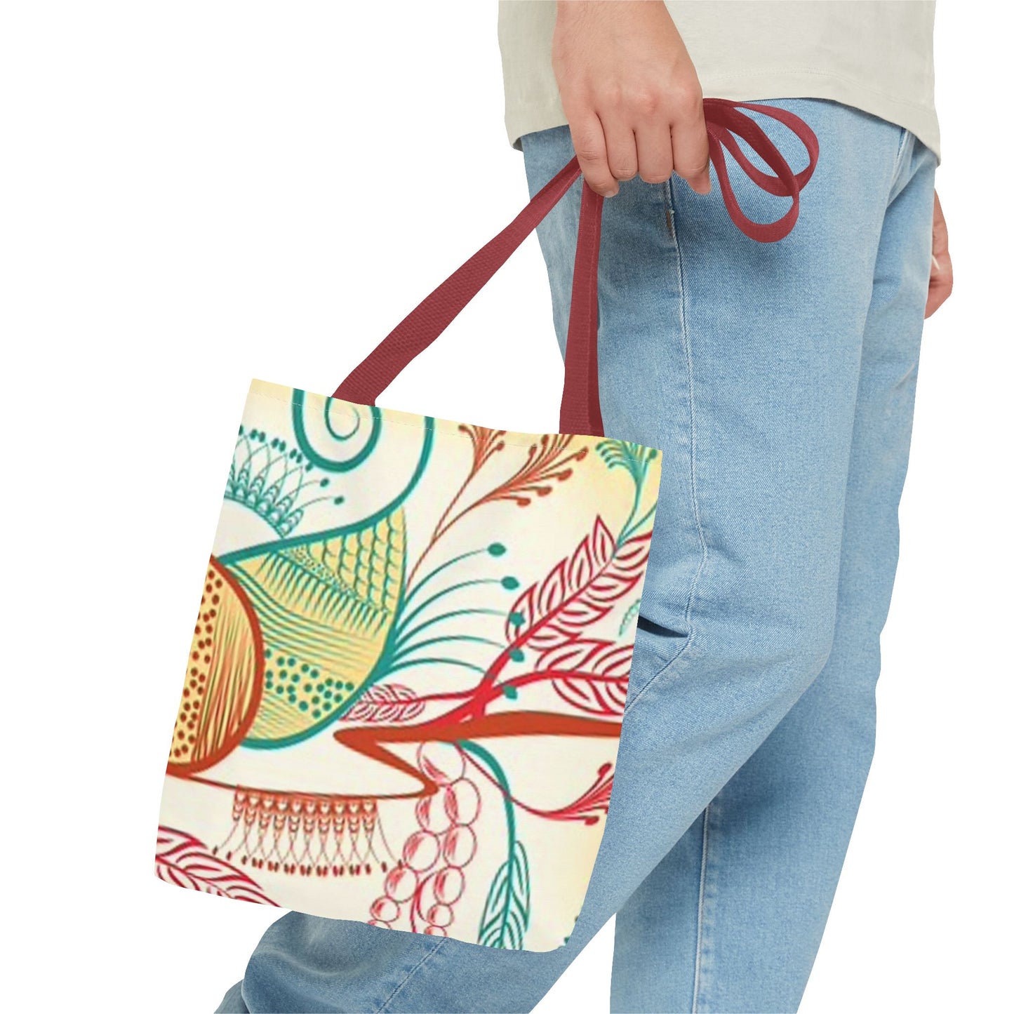 Multi Leaf Graphic Color BRAND NEW MODERN Tote Bag (AOP)