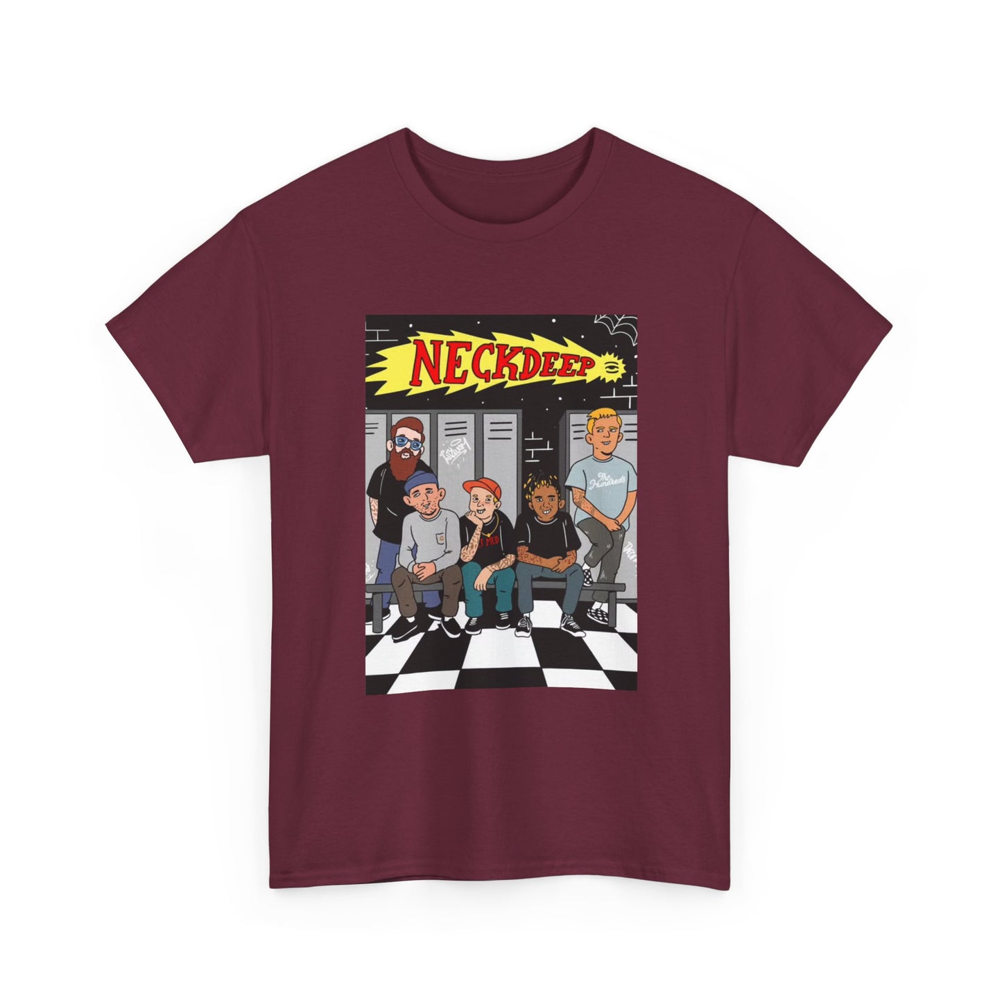 Neck Deep Tshirt Punk Rock UK retro Album art Unisex Heavy Cotton Tee