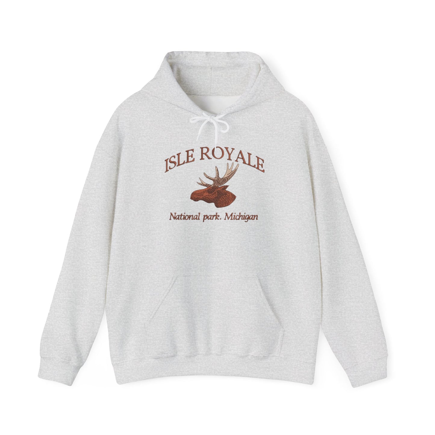 Isle Royale Michigan Graphic Hoodie Heavy Blend Sweatshirt NEW