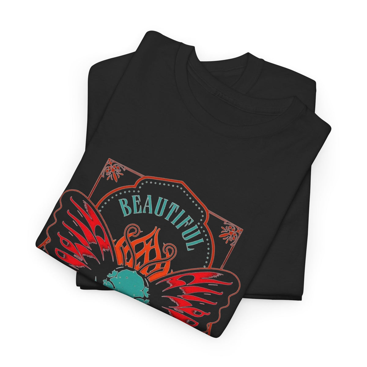 Beautiful Disaster Graphic T Shirt Men's Heavy Cotton Tee