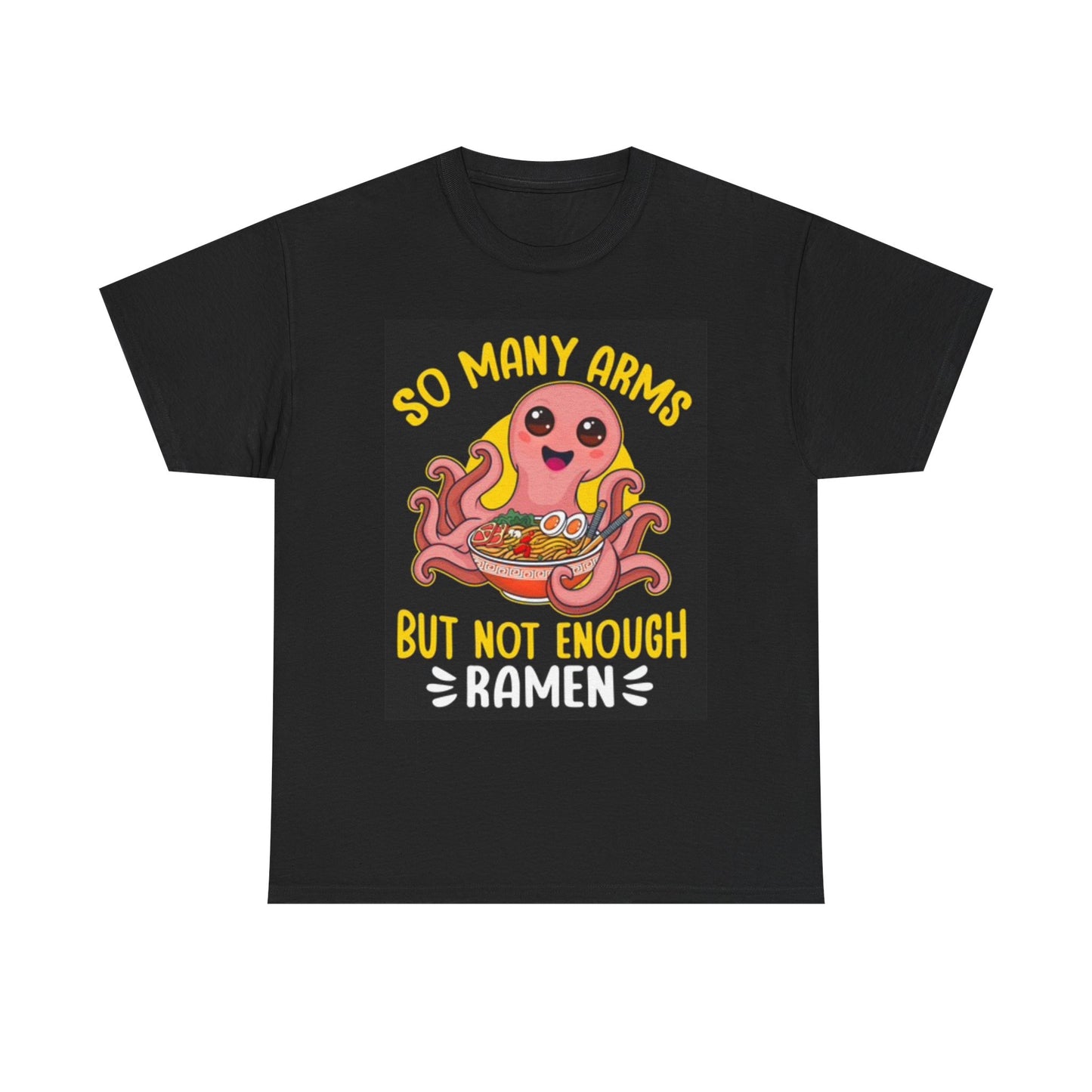 Funny Cute Ramen Graphic T Shirt Unisex Heavy Cotton Tee