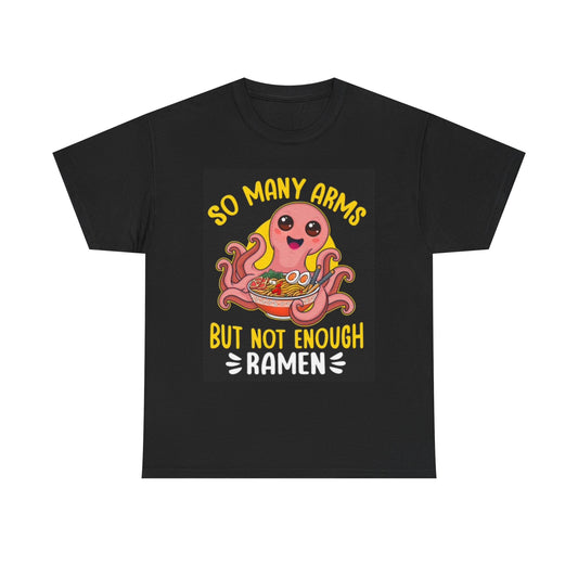Funny Cute Ramen Graphic T Shirt Unisex Heavy Cotton Tee