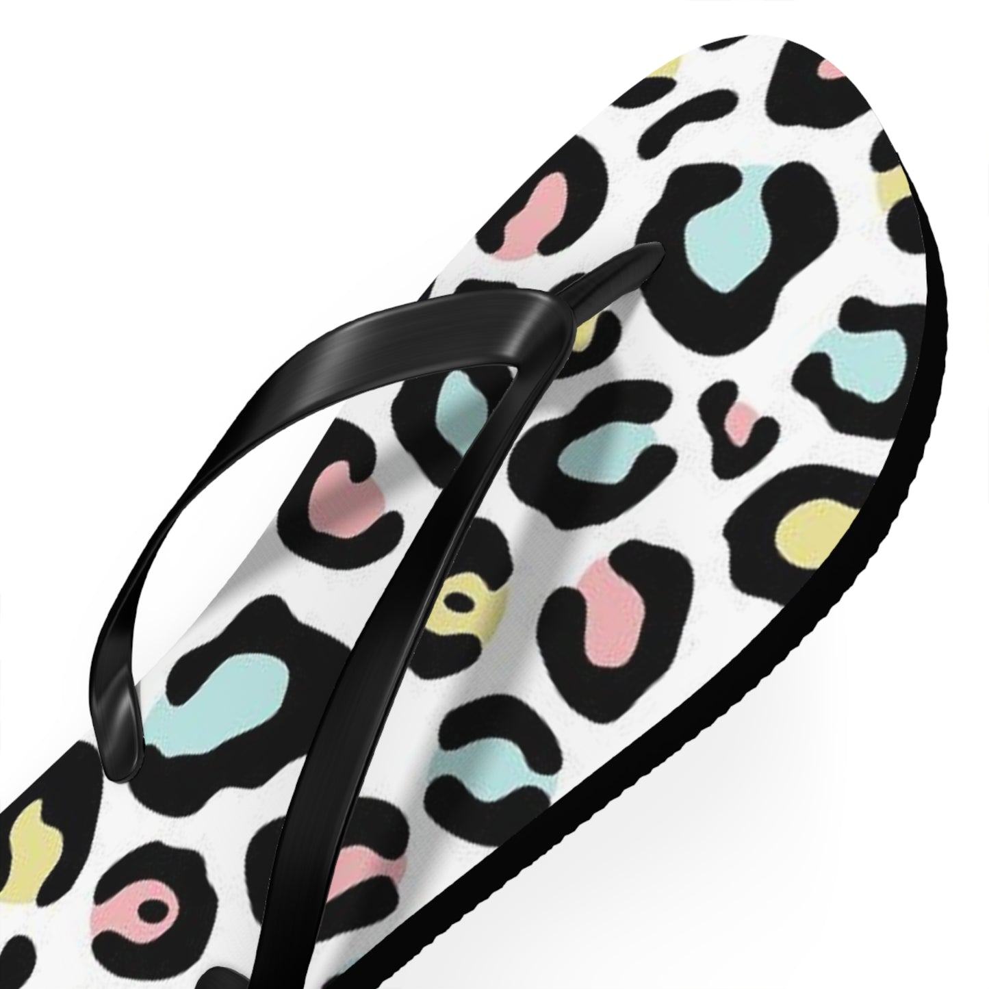 Fruity Cheetah Beach Sandals, Slides for Summer, Flip Flops, Water Resistant