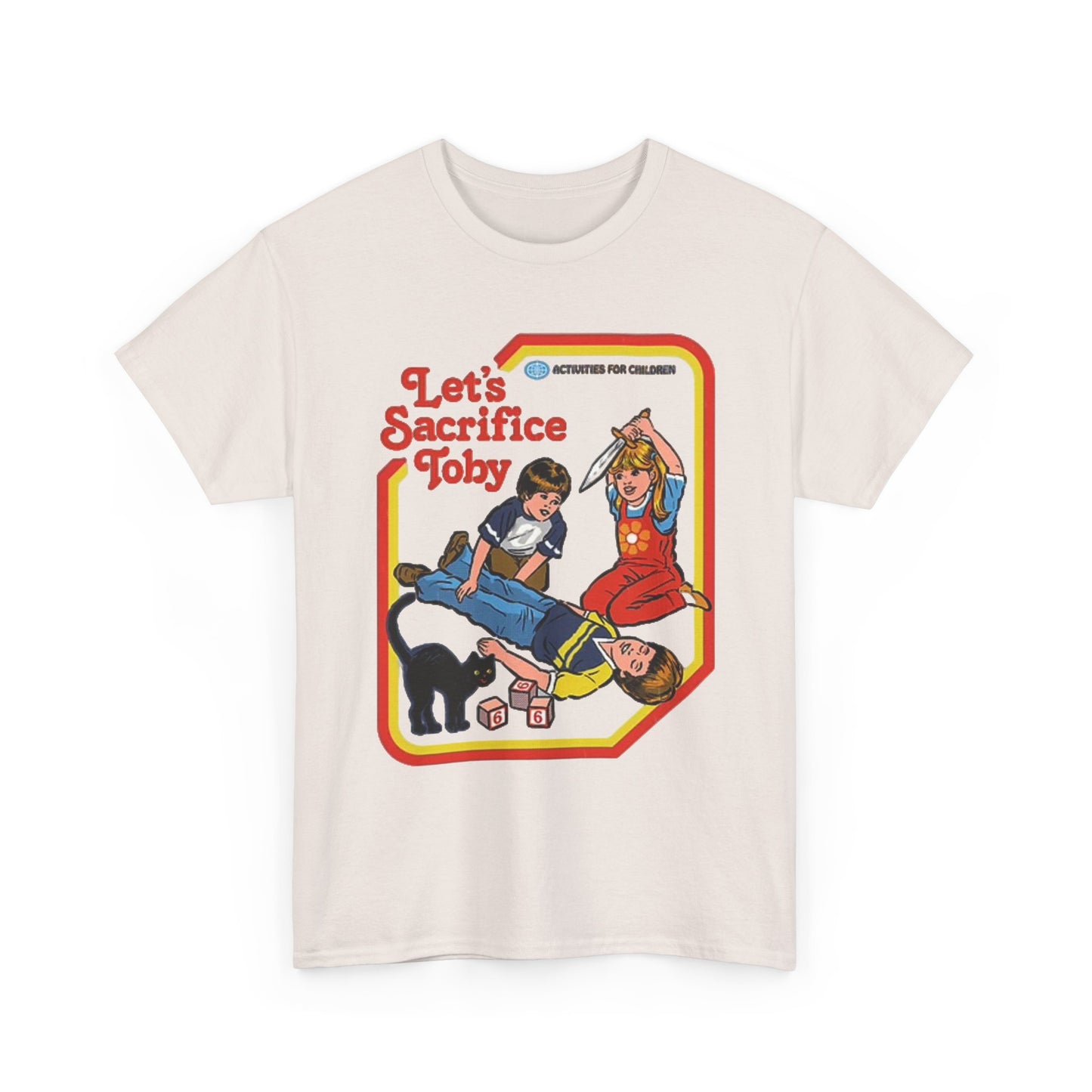 Lets Sacrifice Toby Graphic T Shirt Funny Retro Poster Unisex Heavy Cotton Tee