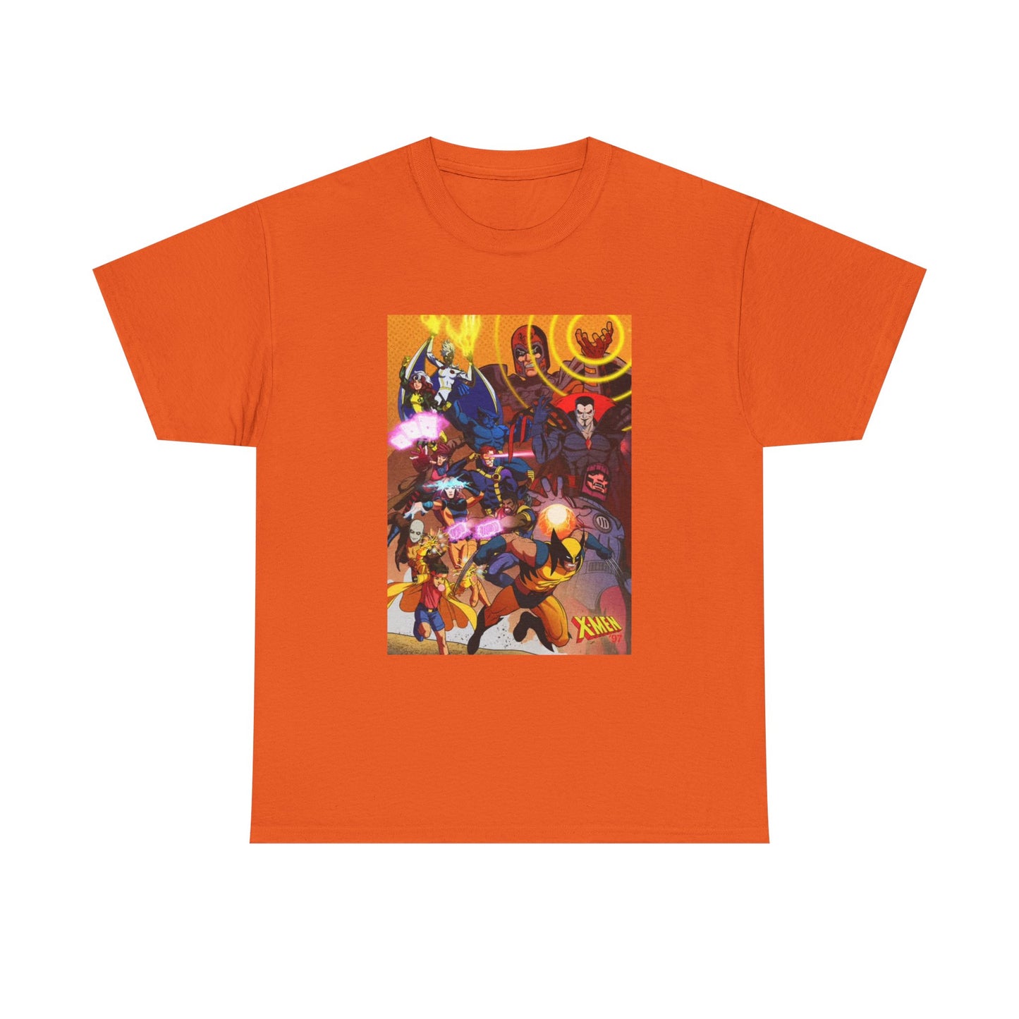 Cartoon Graphic Tee Xmen Comic Book Retro Vintage Tee Unisex Heavy Cotton Tee