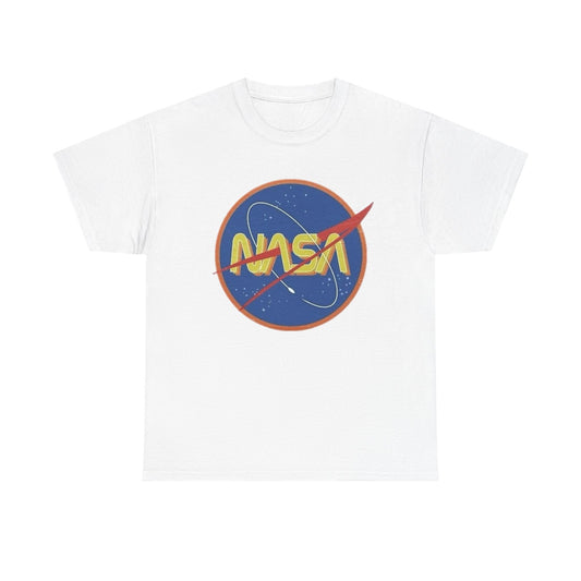NASA Retro 70's Graphic T Shirt Unisex Heavy Cotton Tee