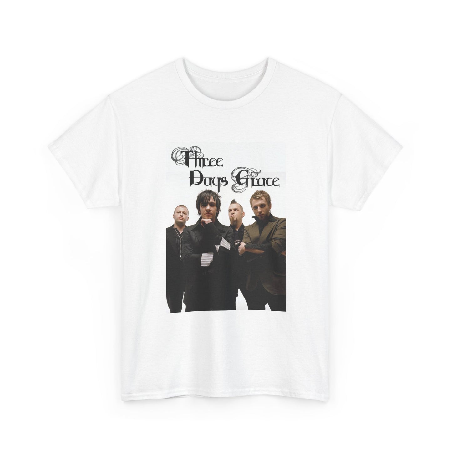 Three Days Grace Tshirt Retro Merch Album Cover Rock Unisex Heavy Cotton Band